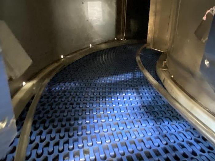 Used L-Conveyor With Steam Tunnel