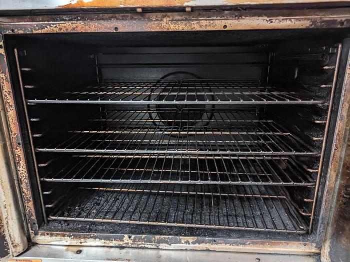 Used Vulcan Double-Stack Gas Convection Ovens