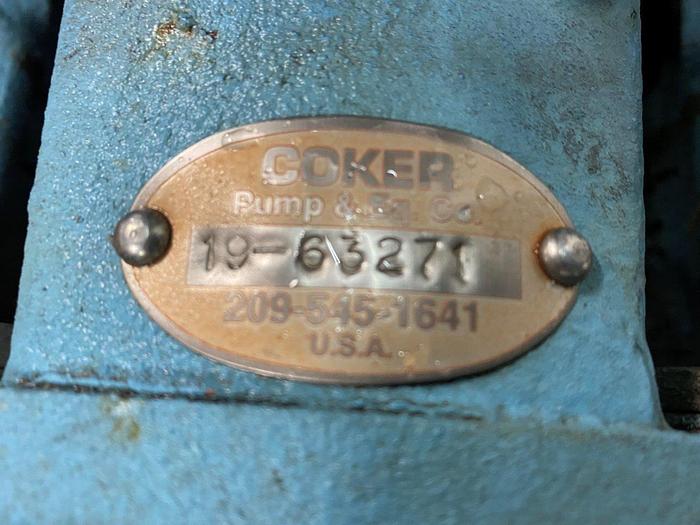 Used Coker Centrifugal Pump with Globe Valve