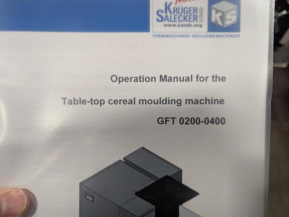 Used K&S GFT 0400 Cereal Moulding Unit