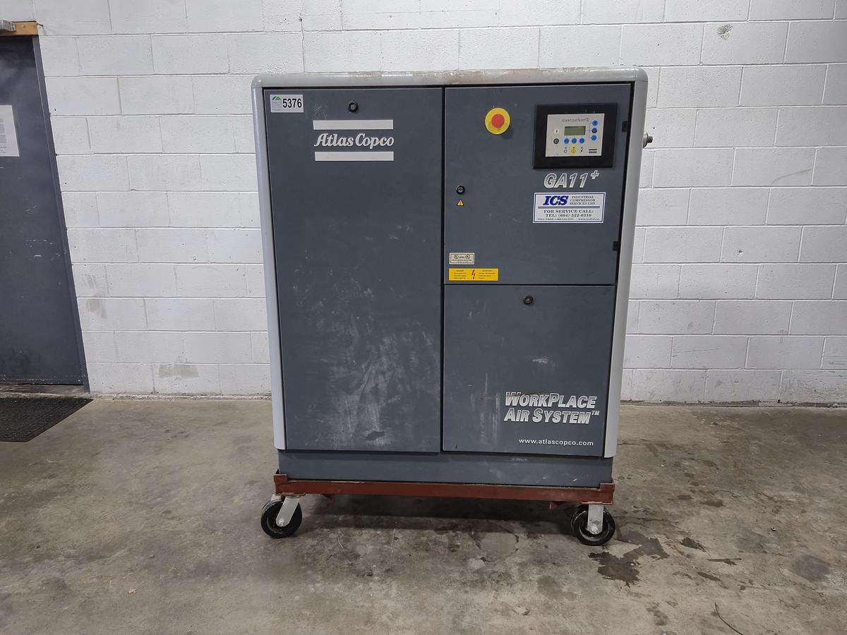 Used Atlas Copco GA11PLUS Rotary Screw Air Compressor