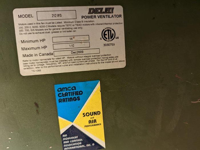 Used Delhi 212 INS Power Ventilators (8)