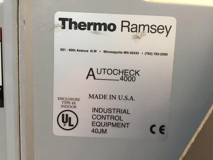 Used Ramsey Check Weigher & Reject Conveyor