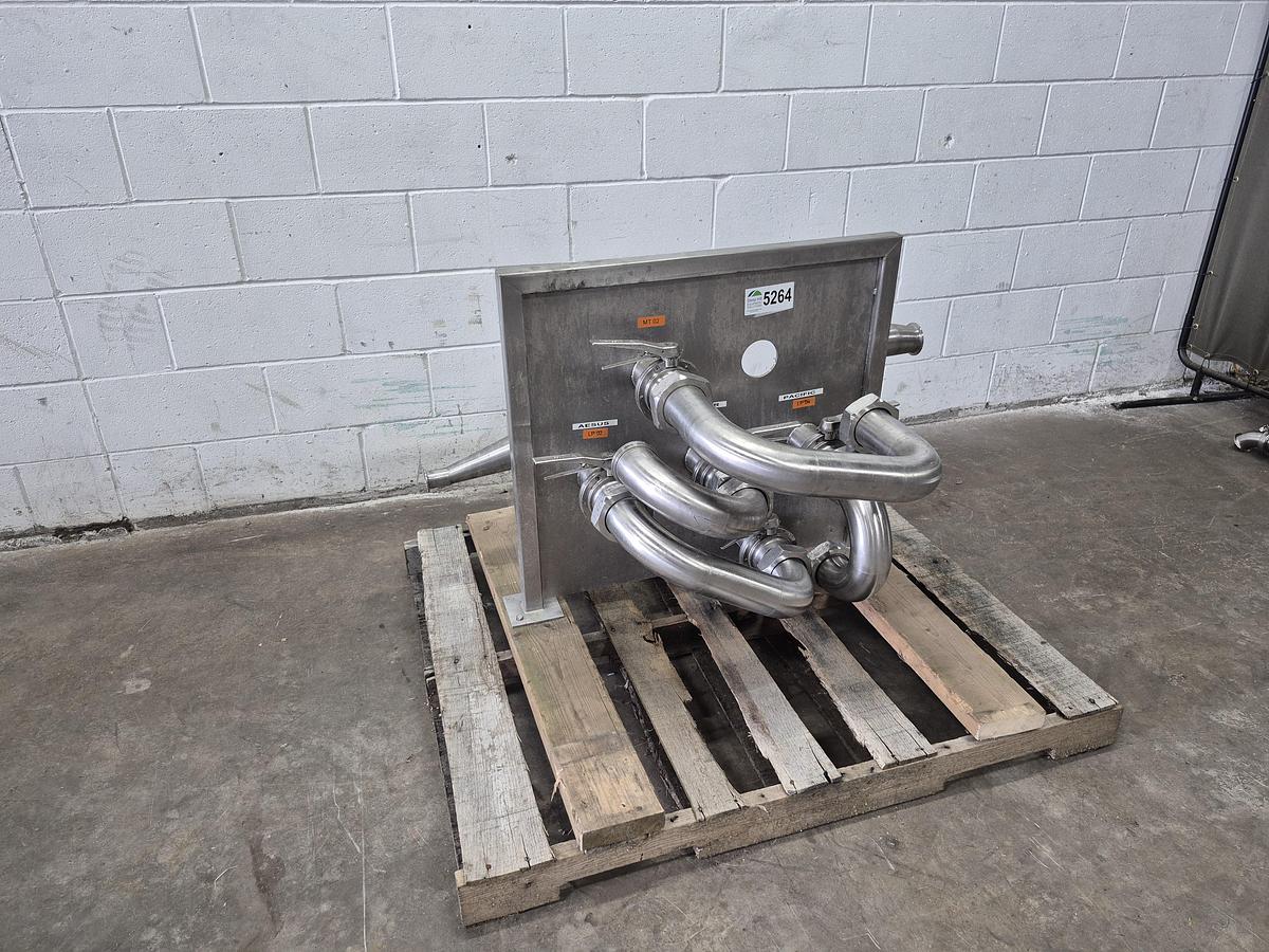 Used Sanitary Stainless Steel Flow Transfer Panel