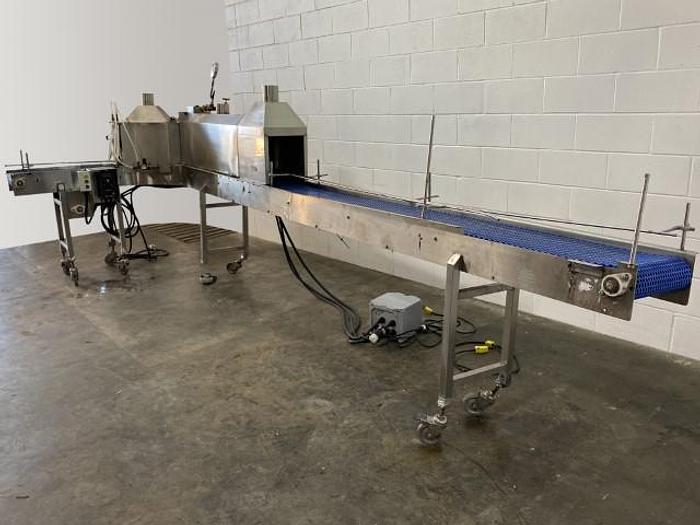 Used L-Conveyor With Steam Tunnel