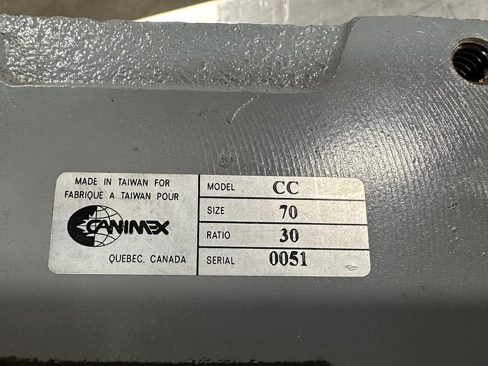 Used 1.5HP Baldor Motor with Canimex Gearbox