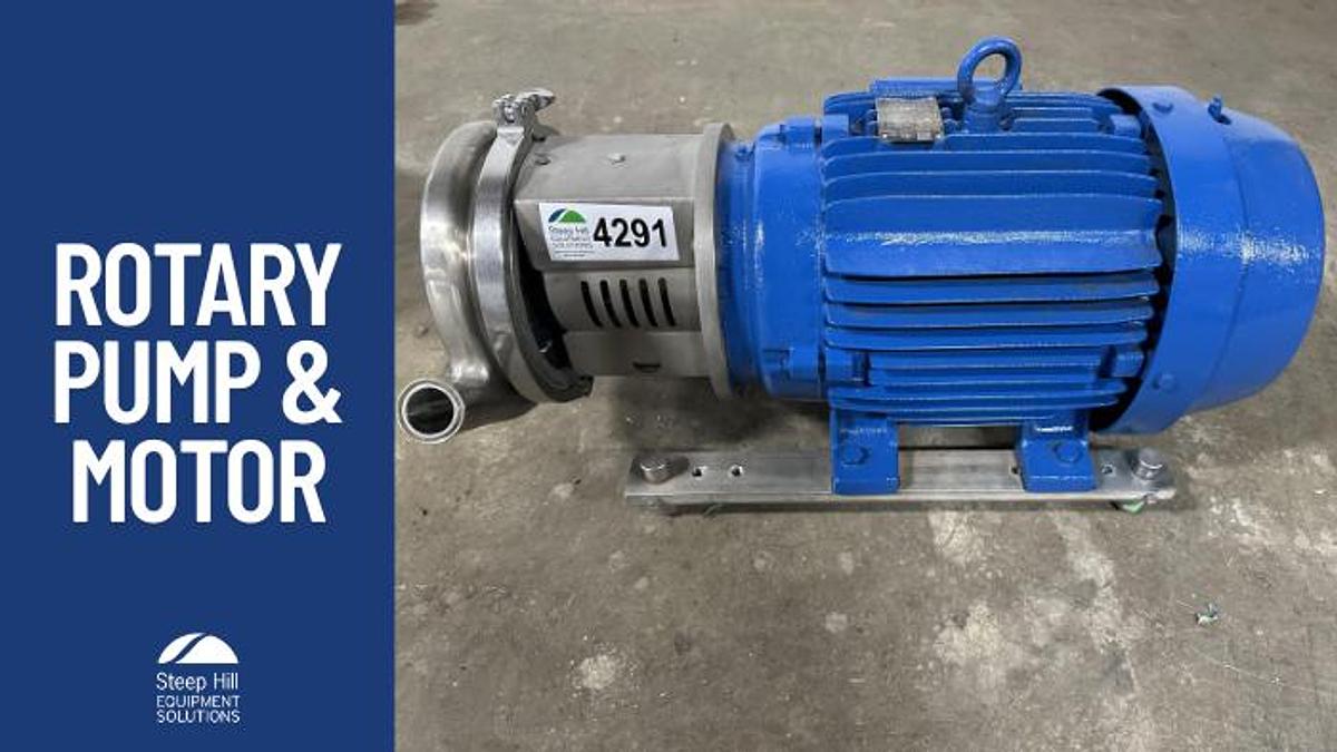 Used Positive Displacement Rotary Pump & Motor