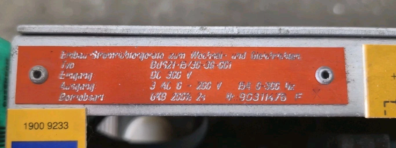 Used Baumüller Weber WUS21-15/30-31-030 Servo Drive