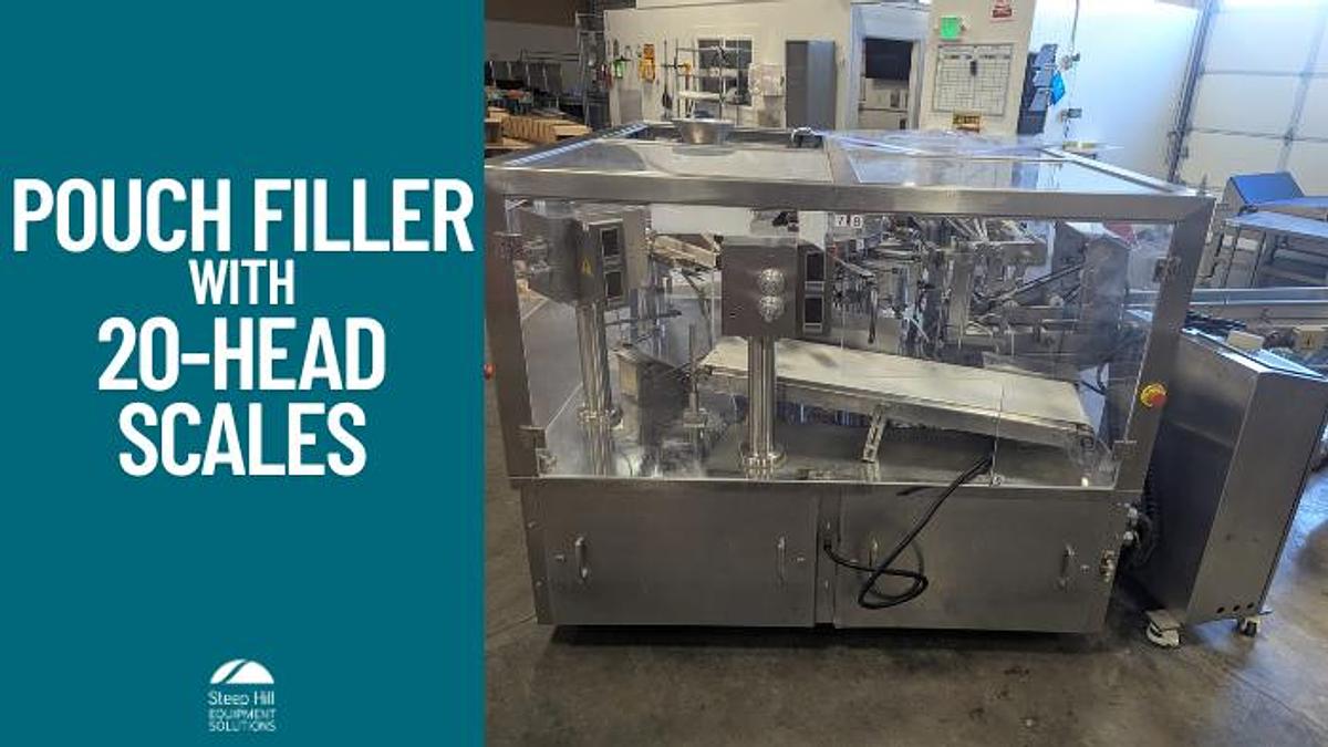 Used Pouch Filler With 20 Head Scales