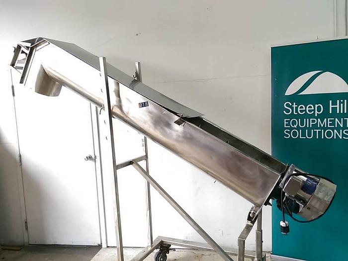 Used Adjustable Incline Auger Conveyor