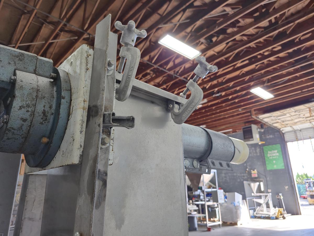 Used Flexicon Flexible Screw Conveyor Discharge Head & Drive
