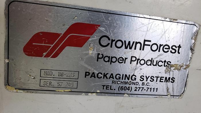 Used CrownForest BB-2HS Box Erector