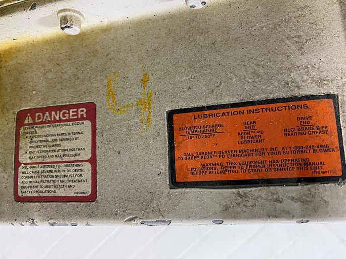 Used Sutorbilt Rotary Positive Blower