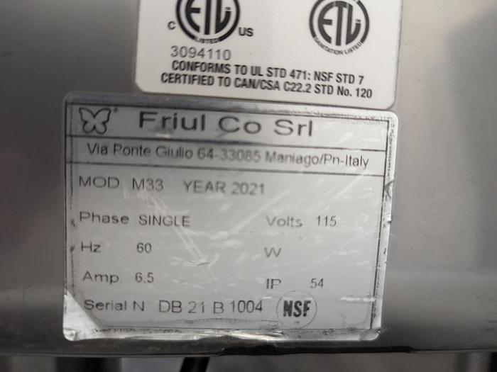 Used Friul Co Table Top Dough Sheeter