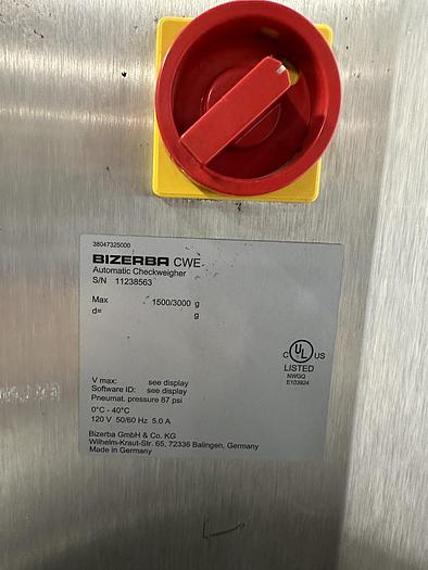 Used Bizerba CWE Automatic Checkweigher