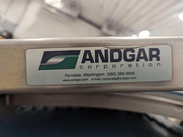 Used Andgar Adjustable Angle Dog Leg Conveyor