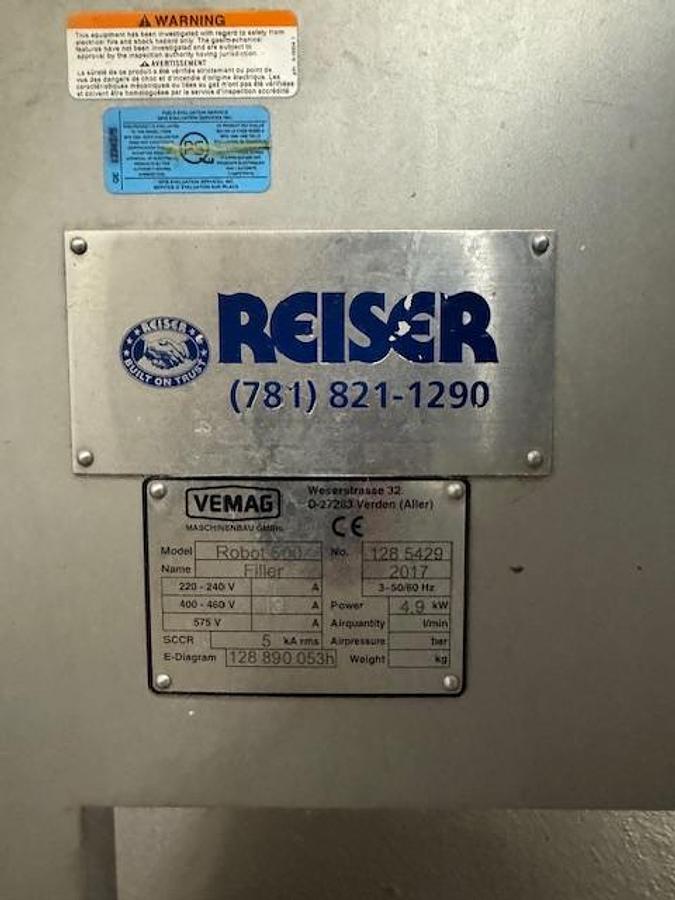 Used Vemag Robot 500 Stuffer with Bin Loader