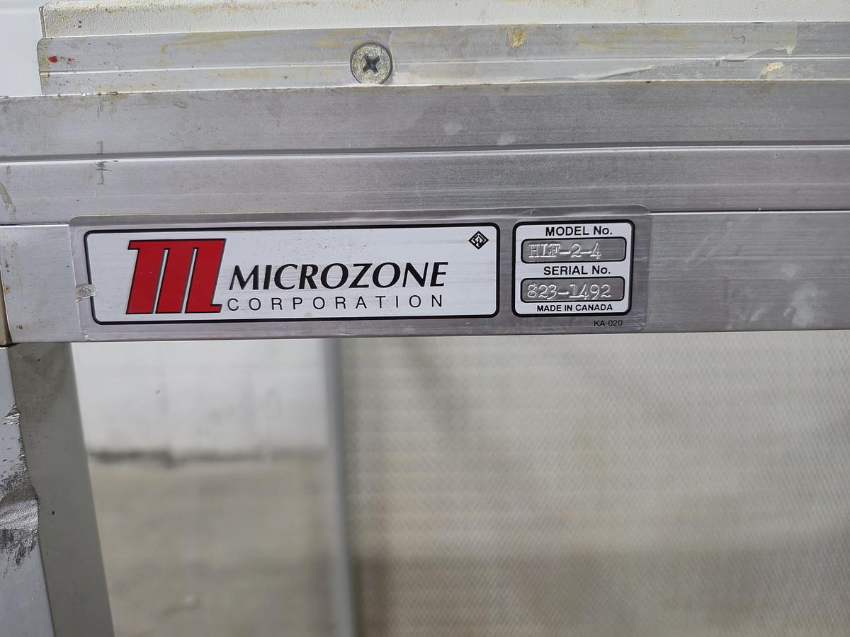 Used Microzone HLF-2-4 Horizontal Laminar Flow Clean Bench Hood
