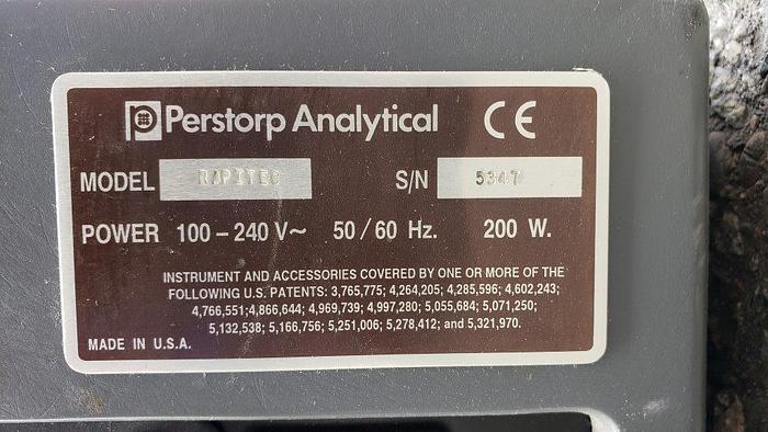 Used P.A.NIRSystems Rapitec Beverage Analyzer