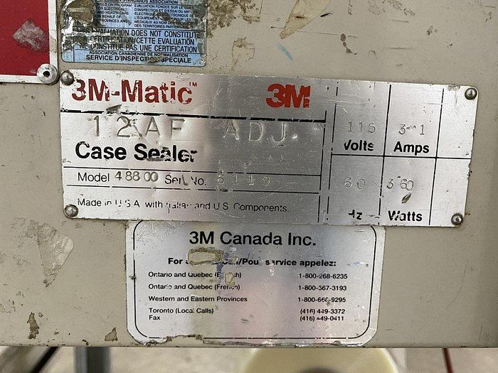 Used 3M-Matic 12AF Adjustable Case Sealer