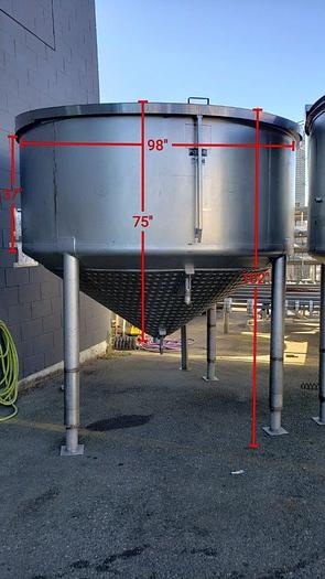 Used Metalcraft 1500 Gallon Jacketed Tank