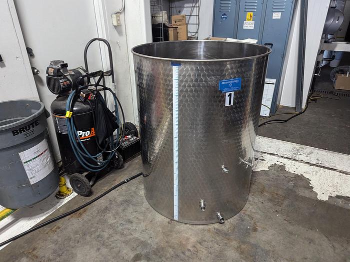 Used Marchisio 1000L Stainless Flat Bottom Wine Tank
