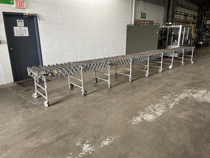 Used NestaFlex 376 Flexible Roller Conveyor