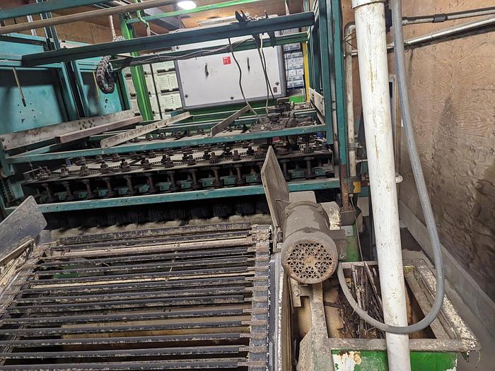 Used Pumpkin Squash Inspection & Cleaning Line