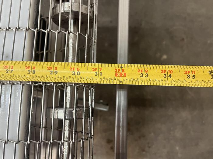 Used 114''L Three-Section Wire Conveyor