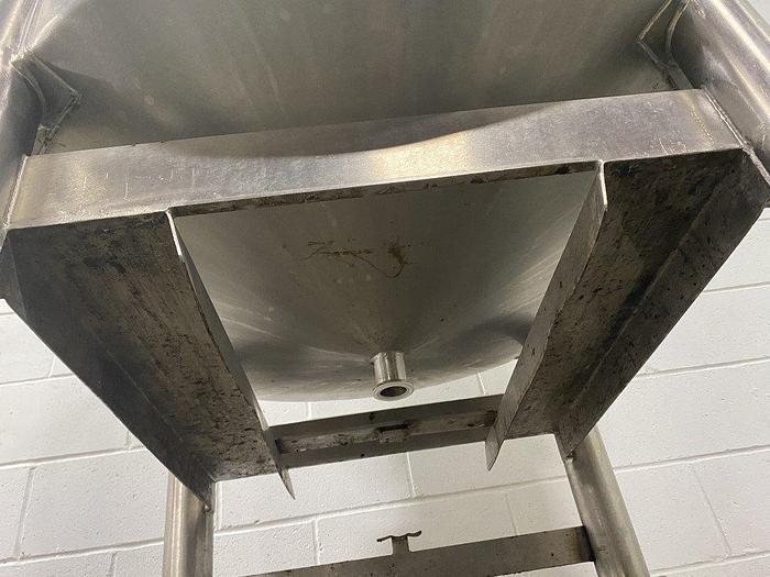 Used Cone-Bottom Tank With Lid