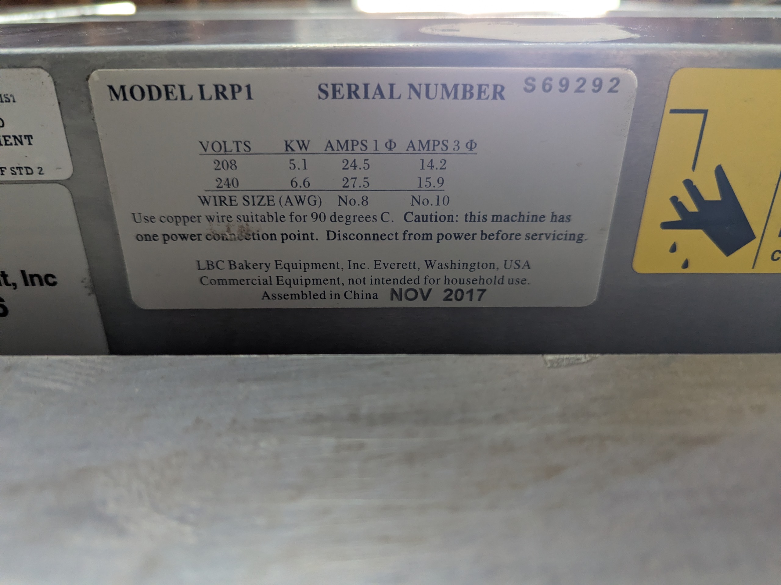 Used LBC LRPI Proofer