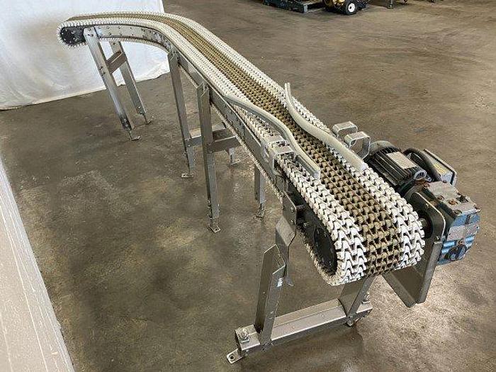 Used 10' Modular Belt Conveyor with Curve