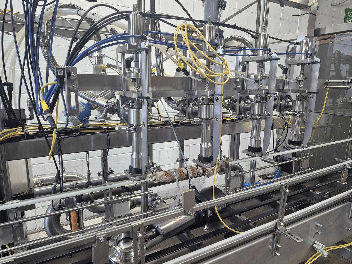 Used Pacific Inline Flow Meter Liquid Filling Machine