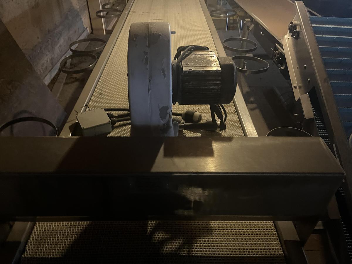 Used 16ft Modular Belt Conveyor with Air Knife