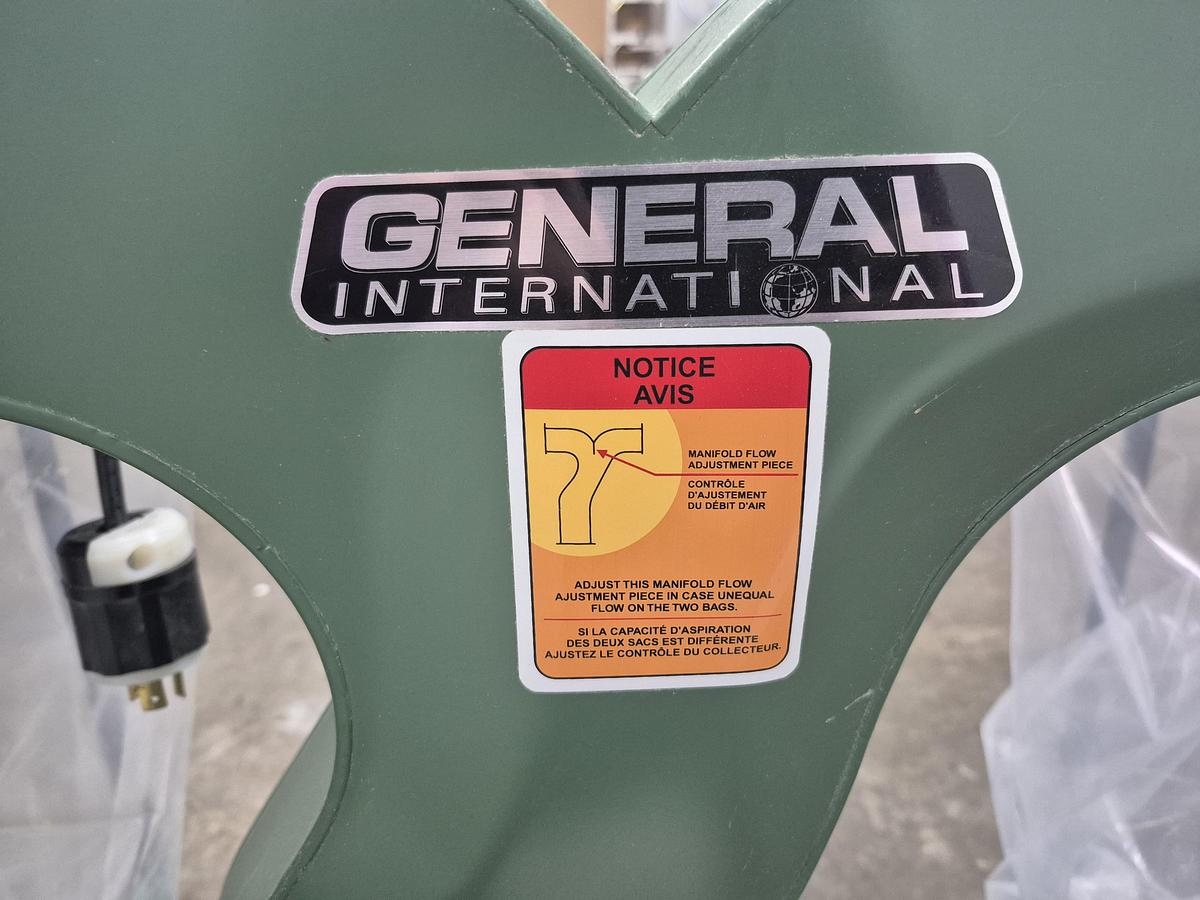 Used General International 10-210 M1 2 Bag Dust Collector