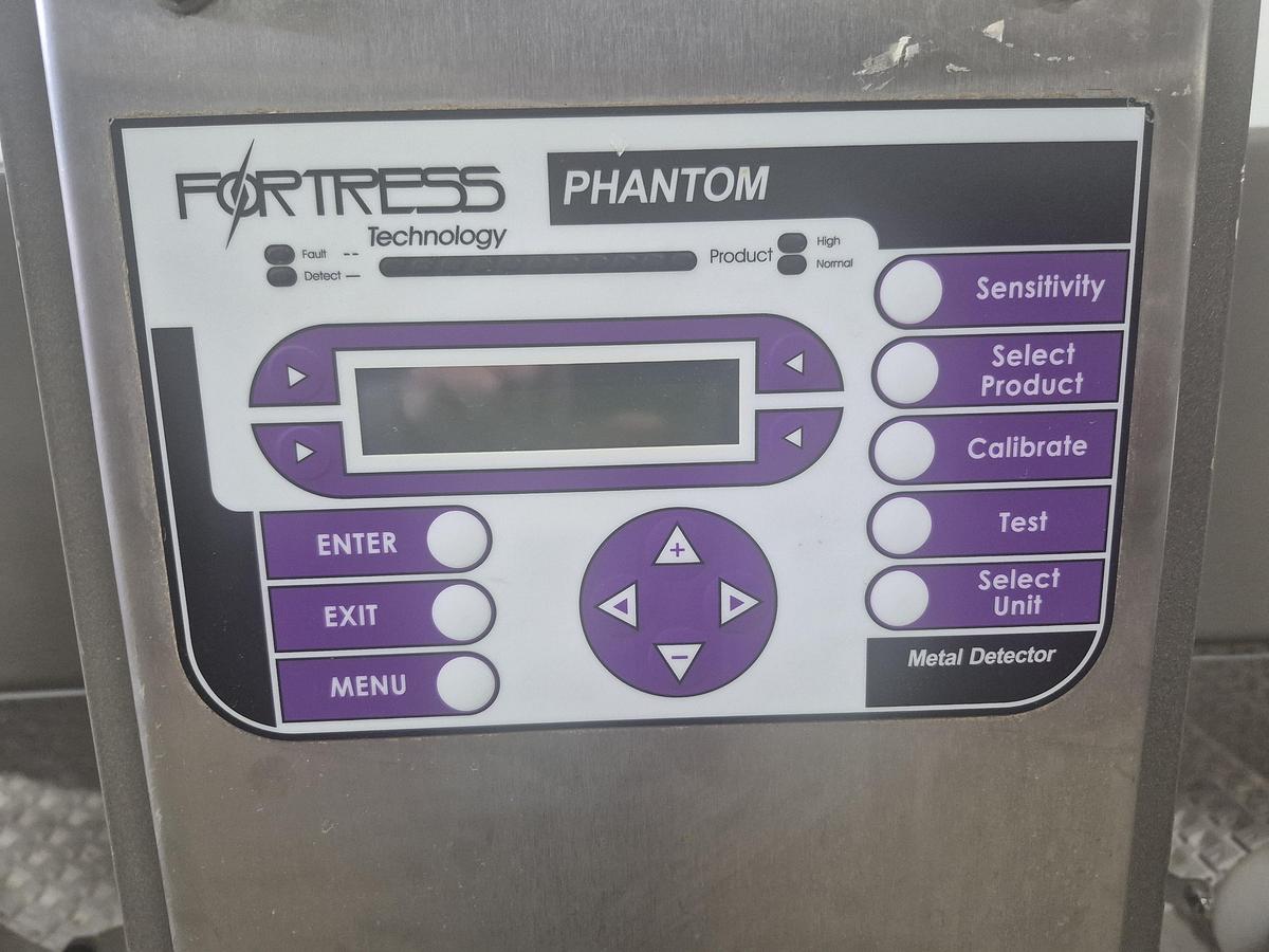 Used Fortress Phantom Metal Detector Conveyor