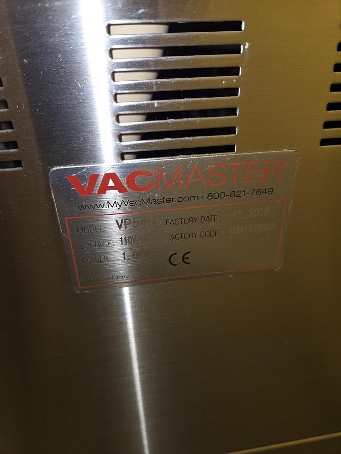 Used VacMaster VP540 Chamber Vacuum Sealer