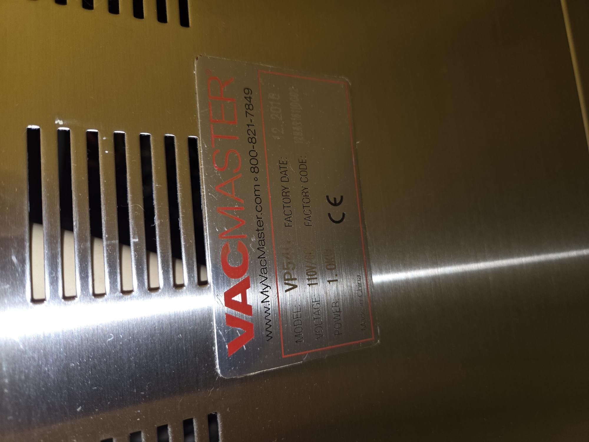 Used VacMaster VP540 Chamber Vacuum Sealer