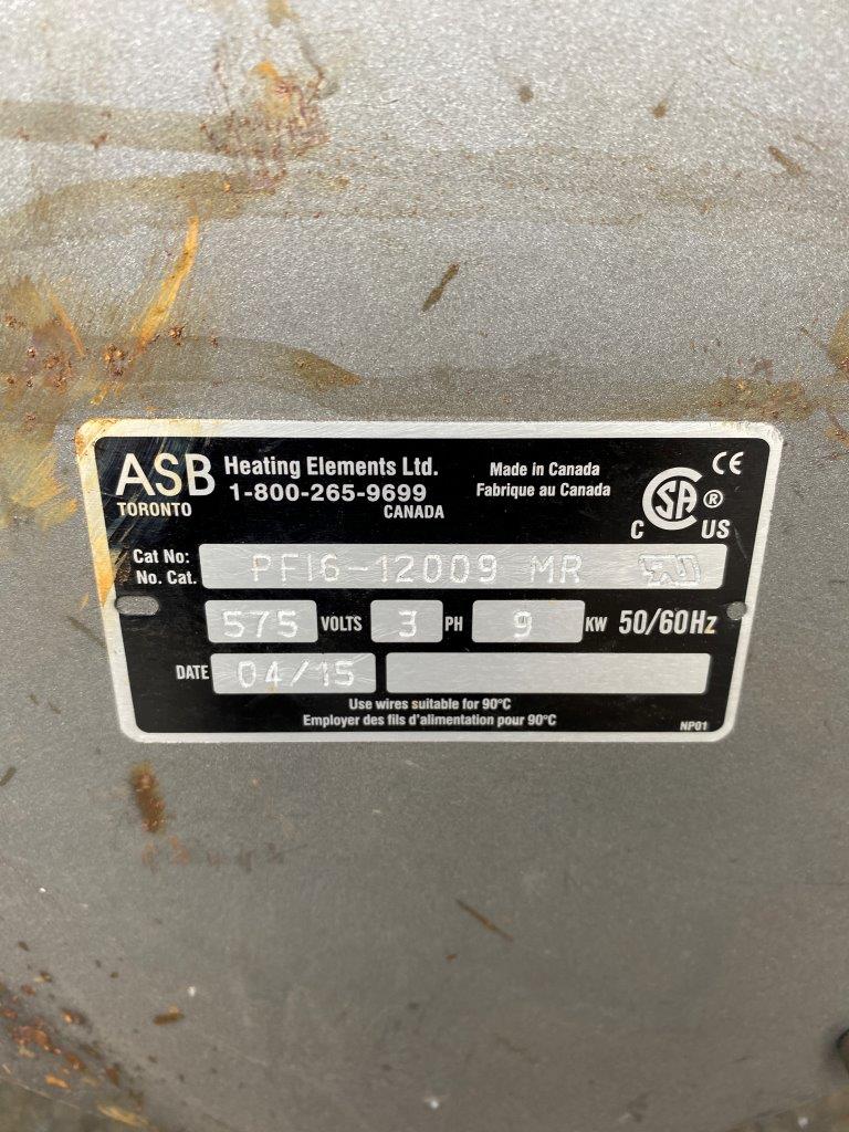 Used ASB PF16 Flange Immersion Heater