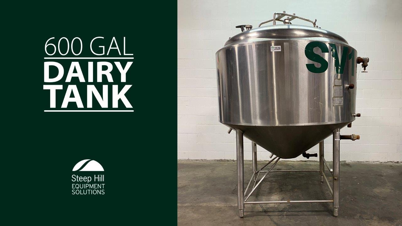 Used Crepaco 600 Gallon Jacketed Dairy Tank