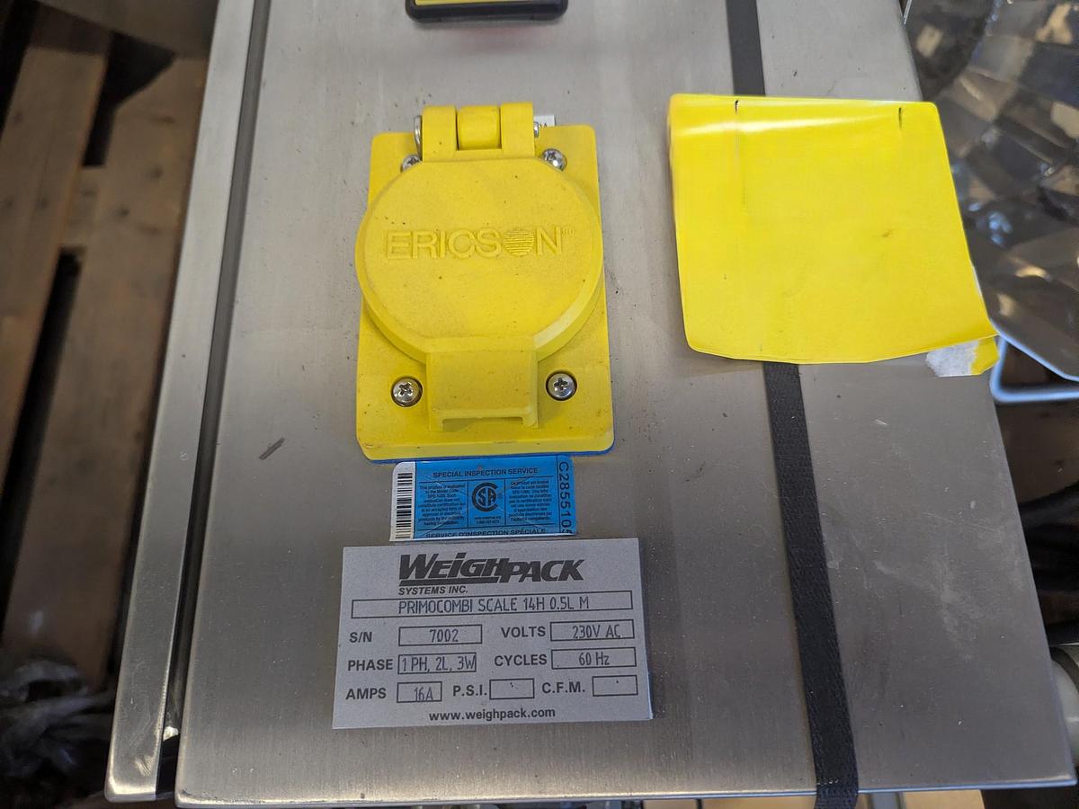 Used Weighpack Primo 14 Head Scales with Platform and PreCheq Analyzer