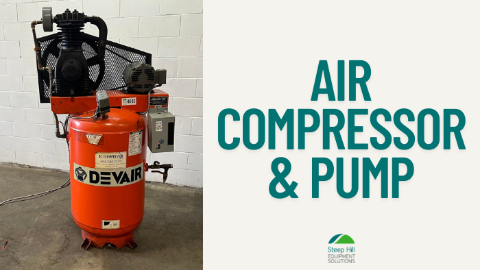 Used Devair Reciprocating Air Compressor & Pump 5HP