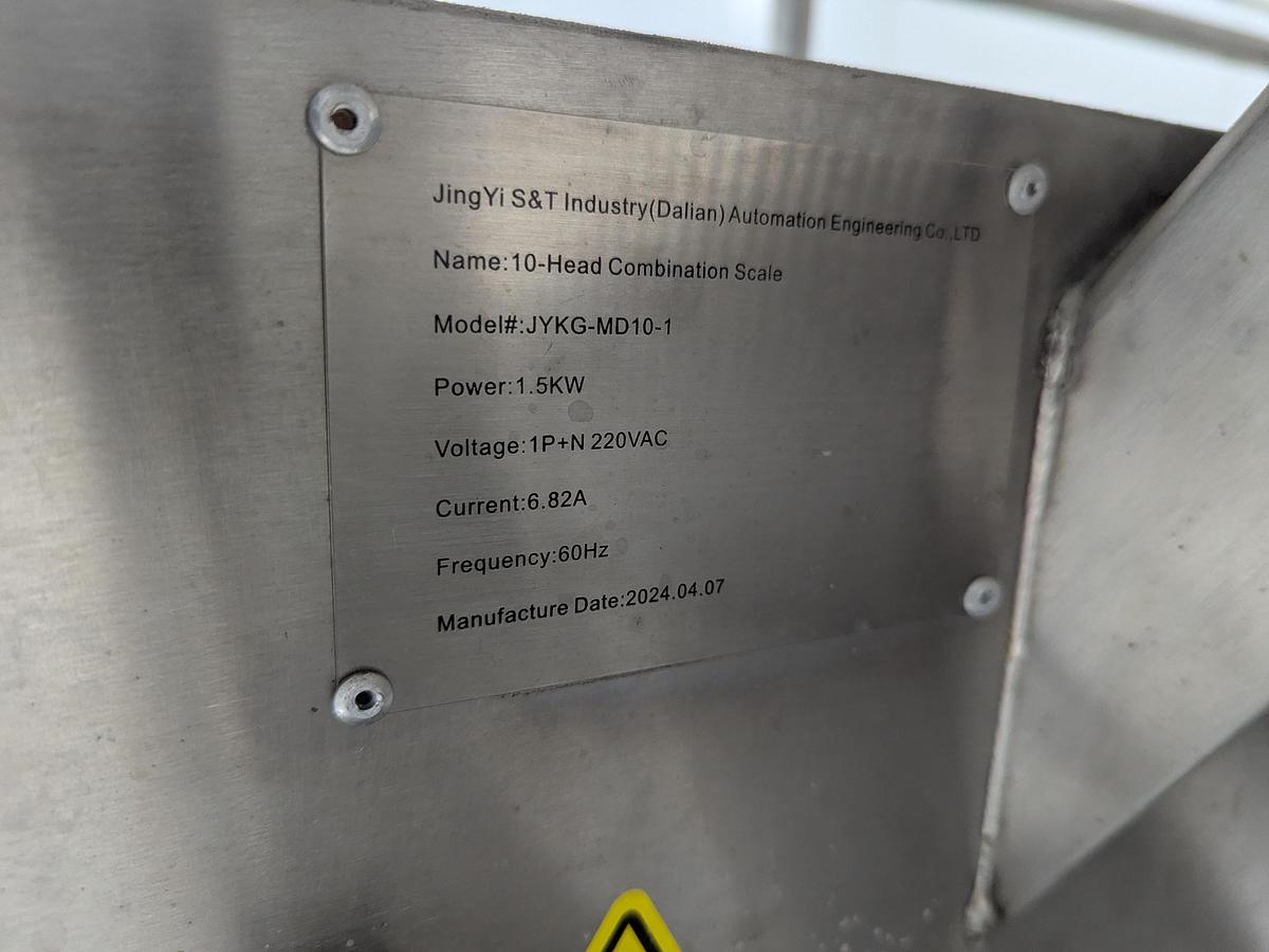 Used 10-Head Scale Bagger System with Infeed Conveyor 