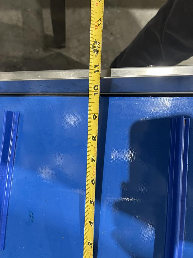 Used Incline Cleated Take-Away Conveyor