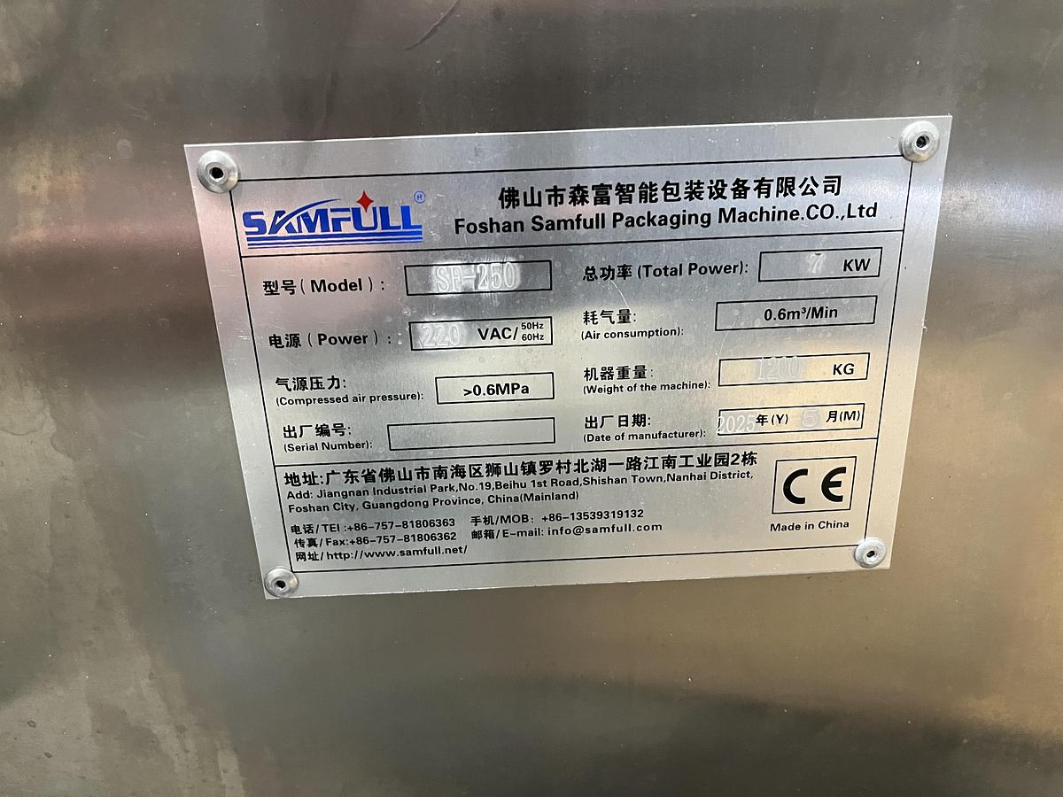 Used Foshan Samfull Vertical Form Fill Seal Machine