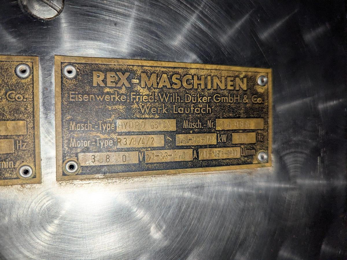 Used REX Hydro 65 SN Bowl Cutter