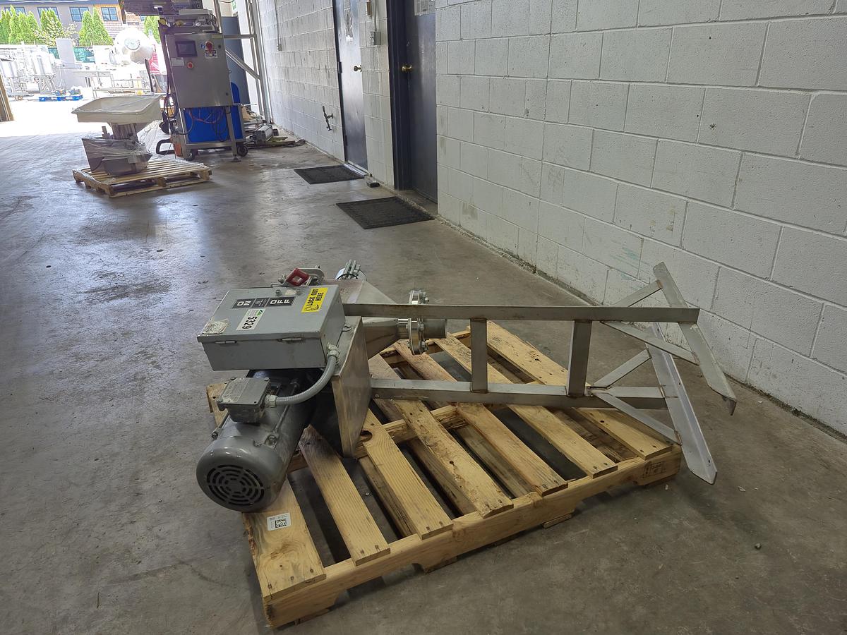 Used Flexicon Sanitary Stainless Steel Screw Conveyor / Volumetric Auger Feeder