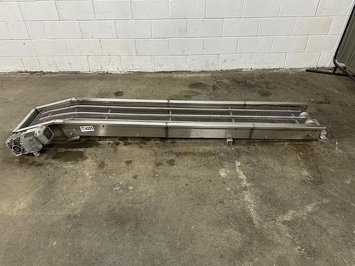 Used Incline 8' Wire Conveyor
