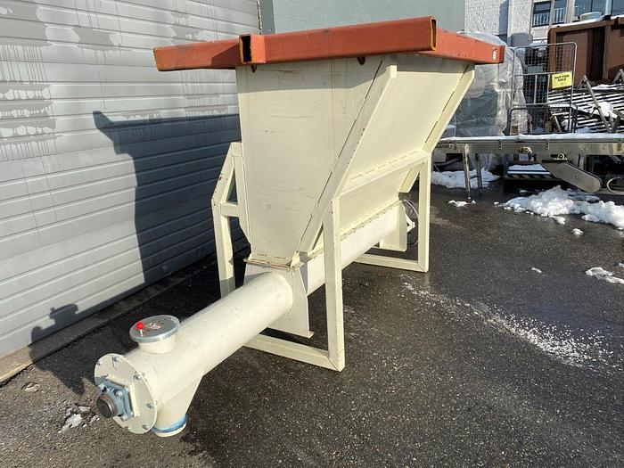 Used Powscrew 10' Auger with Infeed Hopper