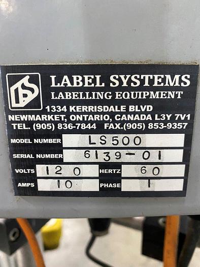 Used Label Systems LS 500 Label Applicator